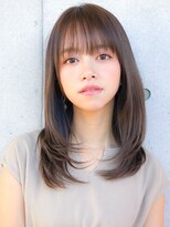 アグノス 青山(Agnos) ワンカール 小顔 レイヤー デジタルパーマ テラコッタカラー