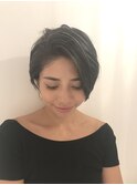 【nex 表参道】白髪ぼかし ハイライト ハンサムショート 齋藤