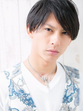 モッズヘアメン 名護大東店(mod's hair men) 重軽七三分け暗髪ラウンドマッシュf名護大東