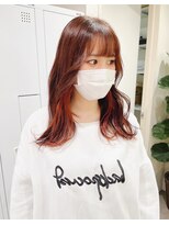 チェレ オレ 新金岡店(Chere ore) インナーカラー×テラコッタ×フェミニン