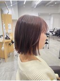 ピンクブラウンボブ