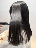 暗髪グレージュブラウン
