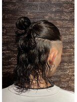 スウェル 七隈四ツ角店(SWELL)&nbsp;ハーフアップマンバン×マガジンパーマ　福岡