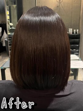 エノア 青山(ENORE) ウル艶縮毛矯正でしっとりまとまるボブ!(飯田)