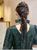 結婚式/編みおろし/ヘアセット/ヘアアレンジ/20代30代40代