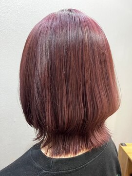 ミル(1001 mille) イルミナカラー/カラー/ピンクカラー/ウルフヘア/ピンクベージュ