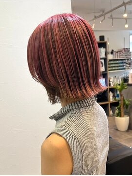 ファーム 大崎店(FAAM) ピンクボブ×グラデーション