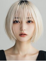 レヴ 草加店(LEV.)&nbsp;前髪アンブレラカラーこなれミディイメチェンウェーブパーマ