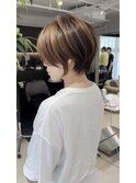 30代/40代/50代/絶壁解消/白髪ぼかし/大人小顔ショート【井川】