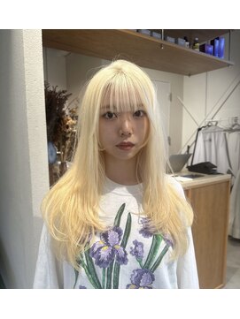 エルム 原宿 表参道(yelm) レイヤーカット×ブロンド