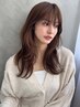 【髪の芯から潤う】カット+透明感カラー+スタンダード超音波トリートメント
