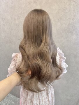 ロンド レア 天神大名店(Lond Le’a) ミディアムヘアデザインカラーフェイスフレーミング暗めカラー