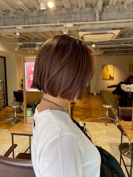 ムード(MOOD,) 暗めカラー/グランマッシュ[レイヤーカット/髪質改善/銀座]