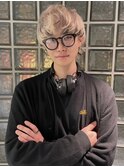 MEN’S HAIR/ブルーブラック/フェザーパーマ/渋谷