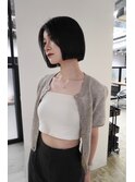 三軒茶屋【CEINEOUR】韓国風大人ショートボブ×イルミナカラー