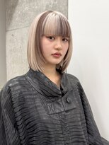 サンクプロジェクト(cinq PROJECT)&nbsp;原宿韓国ホワイトベージュローライトセクションカラー