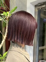 ヲタク(wotaku.)&nbsp;ワインレッドボルドーカラーピンクラベンダー暖色カラーミニボブ