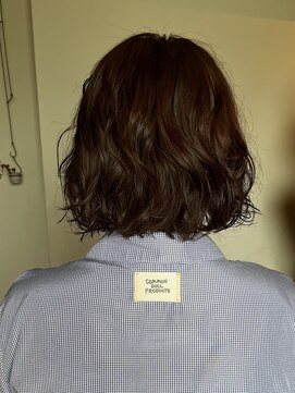 カット アトリエ ルームスリー(cut atelier room3) パープルカラー×ボブパーマ