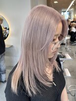 ソル ジングウマエ(SOL JINGUMAE)&nbsp;ホワイトラベンダー/ミルクティーカラー/ハッシュカット