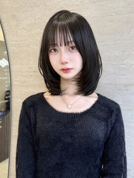 パルス ヨコハマ(PULSE yokohama) レイヤーボブハッシュボブ顔まわりカット