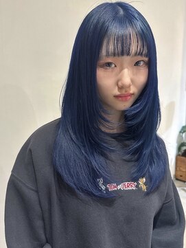 イル(ill) お客様スナップ　レイヤーたっぷりのネイビーブルー