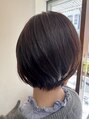 セレスト 葛西店(CELESTE) 丸みショートイノアカラー透明感モカベリージュ美髪カラー