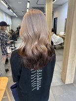 サンドレオ 新宿店(sand Leo)&nbsp;ミディアムレイヤーカット/髪質改善/韓国/前髪/新宿/ブリーチ