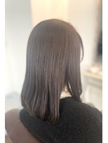 スニップヘア(snip hair) ブラウンコバルトブルーカラー