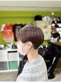《2ブロックショート×ピンクベージュ》