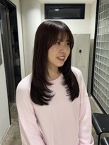 エイチ(H)&nbsp;ショート外ハネボブヘアカラー40代韓国ボブイヤリングカラー