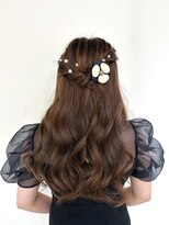 ヘアセットサロン クリアリティ(clarity)&nbsp;サイドおろしハーフアップ