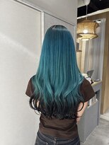 ニト(nito.)&nbsp;turquoise blue × black