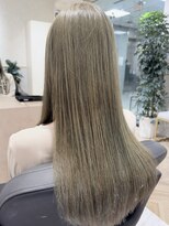 エイト ホワイト 札幌駅前店(EIGHT white)&nbsp;シアーオリーブベージュ×艶ロング