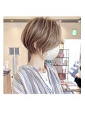丸み美人ショートボブ【荒砂】前髪ありなし/30代40代50代/表参道
