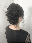ヘアアレンジ×ルーズアップ