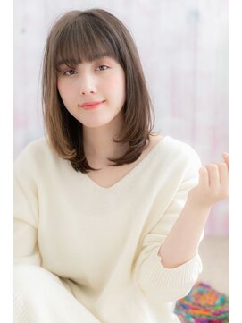 ミック 日暮里店(miq) インナーカラーで外国人風…一歩リードのワンカールストレート