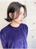 [a sekand]シンプルな切りっぱなしボブスタイル