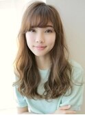 ほぐしウェーブのリラックスミディロング