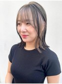 フェイスインナーカラー×ニュアンスミディアム