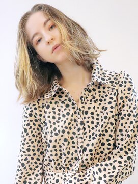 アルバム 渋谷パルコ(ALBUM) かきあげバングボブ_チェリーブラウンフェミニンロング_48725