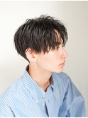 フェザーパーマ/刈り上げセンターパート/サーフカール[新宿]