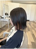 #ツートーンカラー#タイトストレート#イヤリングカラー