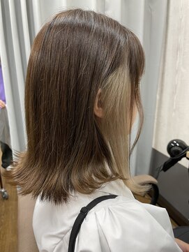 テーラヘアー 蘇我2号店(TELA HAIR) イヤリングカラー×ベージュ【TELAHAIR蘇我2号店】