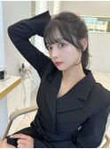 レイヤーカット韓国ヘア