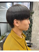 アメラボ 平針店(AmeLab) 【刈り上げないナチュラルマッシュ】黒髪 韓国 ストレート