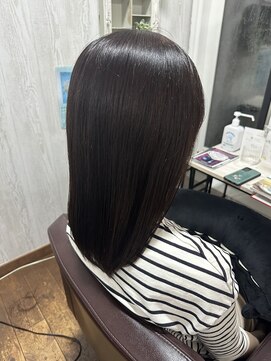コルテ 倉敷西坂店(CoRte.) 美髪ミディアム/アッシュブラック/ヘルシースタイル