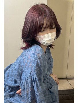 サロン ド ビカ(Salon de bika) 20代お勧め夏カラーブリーチなしカラーでピンクラベンダー