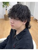 【メンズミディアム×波巻きツイスパ】名古屋メンズパーマ名駅栄