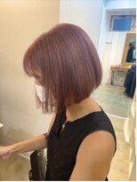 ニューライン 豪徳寺 山下(New-Line)&nbsp;10代20代ミニボブハイトーンピンクカラー