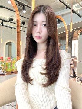 ロンドシェリ 仙台(Lond Cheri) 韓国ハッシュカット レイヤーカット ブリーチなし 髪質改善 前髪